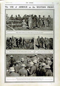 Original Old Antique Print 1916 German Prisoners German Steel Helmet War Siers