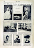 Original Old Antique Print 1916 Roll Honour Dead Siers Joseph Gisela Rudolf