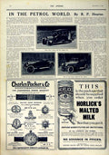 Original Old Antique Print 1916 Tootal Broadhurst Lee Cotton Packer Motor Car