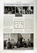 Original Old Antique Print 1916 Roll Honour Dead War Siers Lord Roberts Work