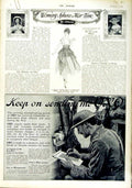 Original Old Antique Print 1916 John Walker Scotch Whisky Union Jack Club 20th