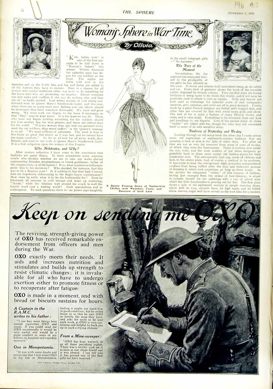Original Old Antique Print 1916 John Walker Scotch Whisky Union Jack Club 20th