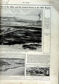 Antique Old Print 1916 Douaumont Battlefield Verdun Townshend Westminster 20th