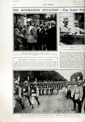 Original Old Antique Print 1916 War Roumanian Siers British Weapons Ancre 20th
