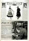 Old Antique Print 1916 John Walker Scotch Whisky Lea Perrins Debenhams 20th