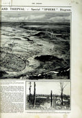 Old Antique Print 1916 German Parliament European War France Graves Army 20th