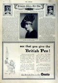 Original Old Antique Print 1916 Mappin Webb Advertisment Fountain Pen Benson'S