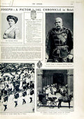 Old Antique Print 1916 Francis Joseph Chotek Hungarian Hussars Bavaria 20th