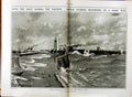 Antique Old Print 1916 British Navy Ship Destroyers War Equinox Home Port 20th
