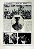 Original Old Antique Print 1916 General Van Venter Christiaan Smuts Buckingham