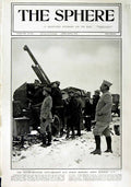 Original Old Antique Print 1916 Motor-Mounted Anti-Aircraft Gun War Siers 20th