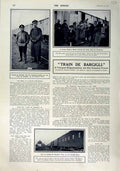 Original Old Antique Print 1916 Russian Officer Scotland Liddell Train Bargigli
