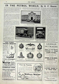 Old Antique Print 1916 Wolseley Motor Car Madrid Napier Daimler Watches 20th