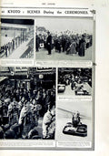 Old Antique Print 1916 Kyoto War Coronation Biwa Lake Banquet Sakai Gate 20th