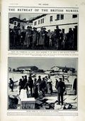 Old Antique Print 1916 British Nurses War Quay Salonika Mountain Village 20th
