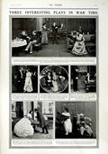 Original Old Antique Print 1916 Theatre War Lyric Basket Parish Pump Cheviot