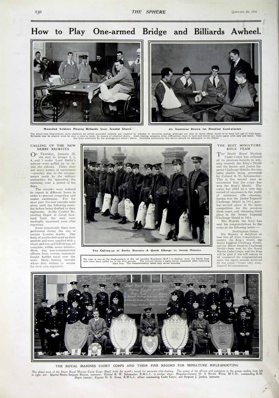 Old Antique Print 1916 Nurses Hospital Maoris Manchester Siers Marines 20th