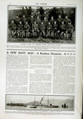 Original Old Antique Print 1916 Roll Honour Dead Siers War Yorkshire Chao-Ho