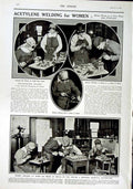 Original Old Antique Print 1916 Roll Honour Dead War Siers Acetylene Welding