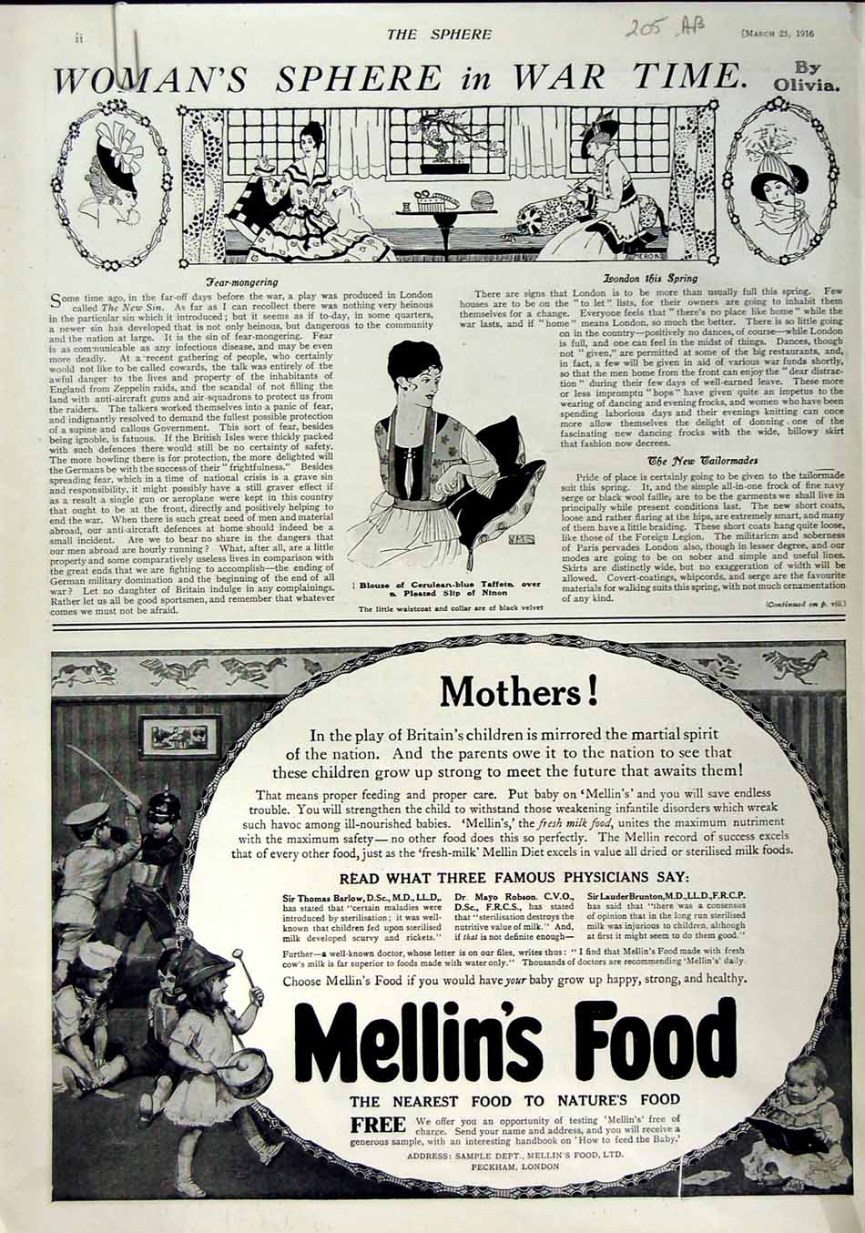 Old Antique Print 1916 Advertisement Napier Car Bedford Buick Beldam Oxo 20th