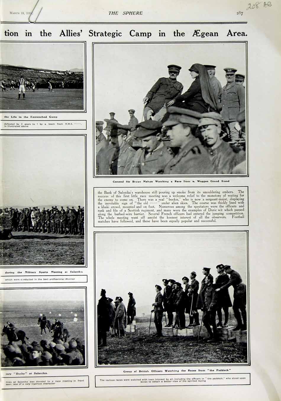 Original Old Antique Print 1916 Jane James Caird Slingsby German Siers Verdun