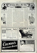Original Old Antique Print 1916 Advertisement Tootal Fabric Delta Phosferine