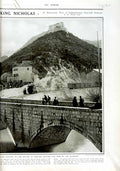 Old Antique Print 1916 British War Salonika Monfalcone Cormons Gorizia 20th
