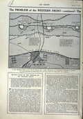 Old Antique Print 1916 British Field Gun Siers France Champagne Trench 20th
