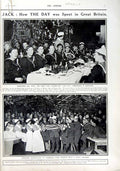 Antique Old Print 1916 British Sailors War Albania Theatre Drury Hospital 20th