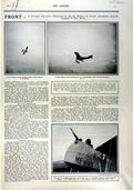 Original Old Antique Print 1916 Nieuport Scout Aeroplanes War German Buildings