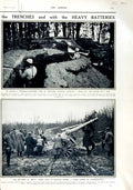 Original Old Antique Print 1916 Alsace War French Siers Trenches Suvia Bay