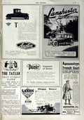 Original Old Antique Print 1916 Advertisement Lanchester Motor Car Austin Saxon