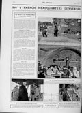Original Old Antique Print 1916 French War Siers Shelter Telephone Exchange