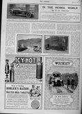 Original Old Antique Print 1916 Sunbeam Car Wolseley Siers Horlicks Milk Flasks