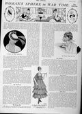 Old Antique Print 1916 Women'S Fashion Dress Silver Tulle Hat Toque Veil 20th