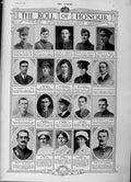 Original Old Antique Print 1916 Roll Honour Siers War Nurses Lumsden Finlay Men