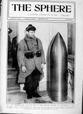 Original Old Antique Print 1916 French War Shell Ministry Munitions Paris Sier