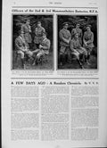 Original Old Antique Print 1916 Roll Honour Dead Siers War Monmouthshire Army