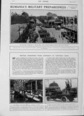Original Old Antique Print 1916 Rumania Siers King Ferdinand War Hobart Colman