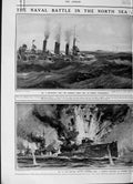 Antique Old Print 1916 Battle Jutland War German Ship Pommern Navy Kaiser 20th