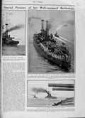 Old Antique Print 1916 New York War Ship Manhattan Bridge Nevada America 20th