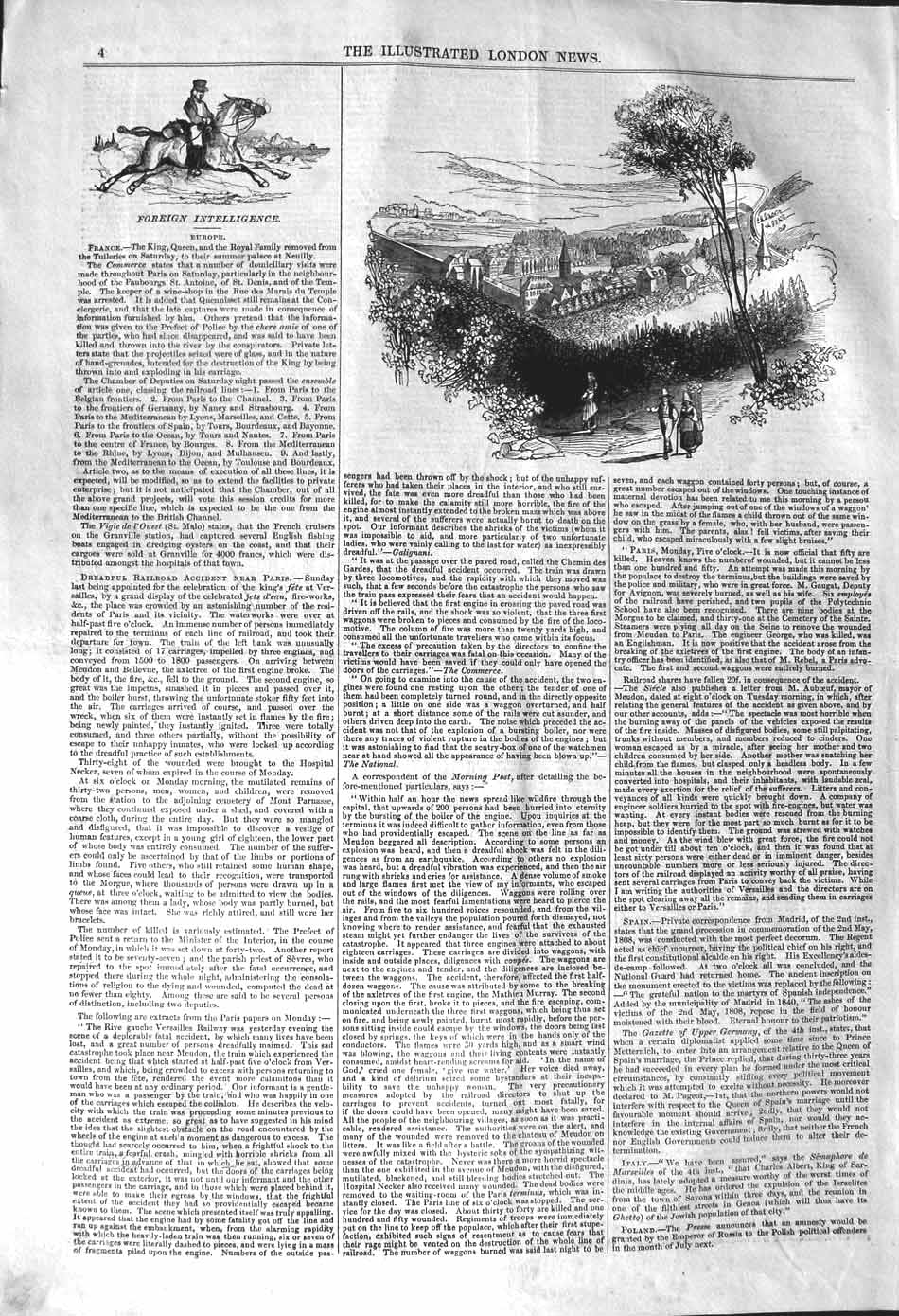 Original Old Antique Print 1842 View Town Houses Church Ma 19th
