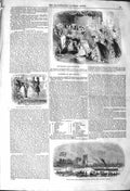 Original Old Antique Print 1842 Queen'S Drawing Room Oxford Boat Race Victorian