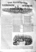 Original Old Antique Print 1842 Arrival King Queen Belgians Woolwich Ships 19th
