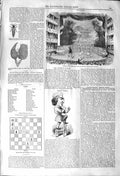Original Old Antique Print 1842Perrot Cerito Ballet Theatre L'Eleve L'Amour 19th