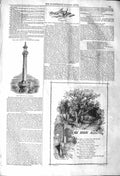 Old Antique Print 1842 Beacon Goodwin'S Sands Nut Brown Mayd Poem Trees 19th