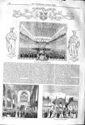Old Antique Print 1842 Cambridge University Mary'S Church John'S College 19th