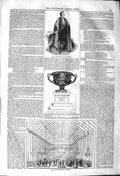 Old Antique Print 1842 Portrait Chancellor Fitzwilliam Musuem Senate Vase 19th