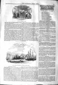 Old Antique Print 1842 Interior Watsons Tower Custom-House London Ships 19th