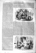 Original Old Antique Print 1842 Street Scene Injured Man Duke Orleans Death Bed